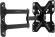Кронштейн для телевизора Ultramounts UM900 черный 23"-43" макс.30кг настенный поворотно-выдвижной и наклонный Кронштейн для телевизора Ultramounts UM900 черный 23"-43" макс.30кг настенный поворотно-выдвижной и наклонный