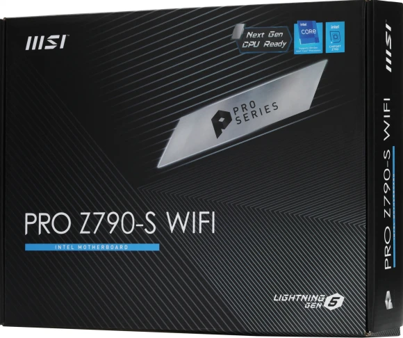 Материнская плата MSI PRO Z790-S WIFI Soc-1700 Intel Z790 4xDDR5 ATX AC`97 8ch(7.1) 2.5Gg RAID+HDMI+DP