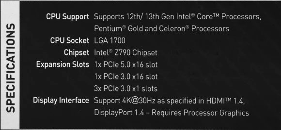 Материнская плата MSI PRO Z790-S WIFI Soc-1700 Intel Z790 4xDDR5 ATX AC`97 8ch(7.1) 2.5Gg RAID+HDMI+DP