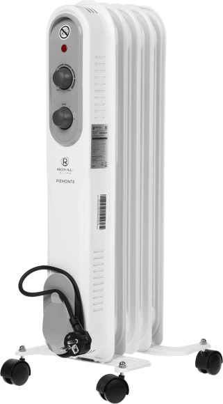 Радиатор масляный Royal Clima PIEMONTE ROR-P5-1000M 1000Вт белый/серый Радиатор масляный Royal Clima PIEMONTE ROR-P5-1000M 1000Вт белый/серый