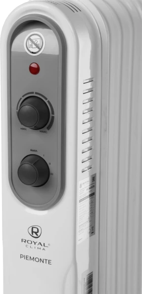 Радиатор масляный Royal Clima PIEMONTE ROR-P5-1000M 1000Вт белый/серый Радиатор масляный Royal Clima PIEMONTE ROR-P5-1000M 1000Вт белый/серый