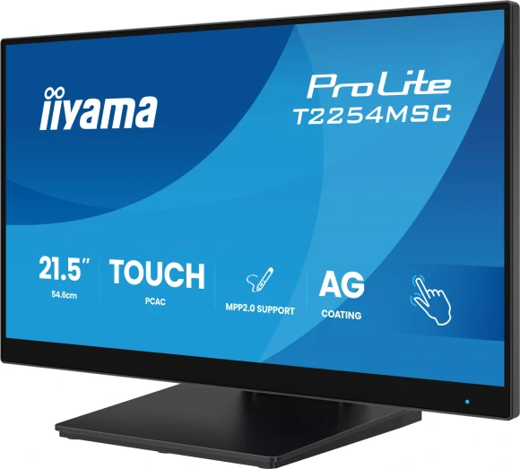 Монитор Iiyama 21.5" ProLite T2254MSC-B2AG черный IPS LED 16:9 HDMI M/M глянцевая HAS 300cd 178гр/178гр 1920x1080 100Hz DP FHD USB Touch 4.9кг