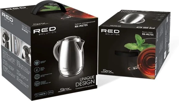 Чайник электрический Red Solution RK-M172 1.7л. 2100Вт нержавеющая сталь корпус: нерж.сталь/пластик Чайник электрический Red Solution RK-M172 1.7л. 2100Вт нержавеющая сталь корпус: нерж.сталь/пластик