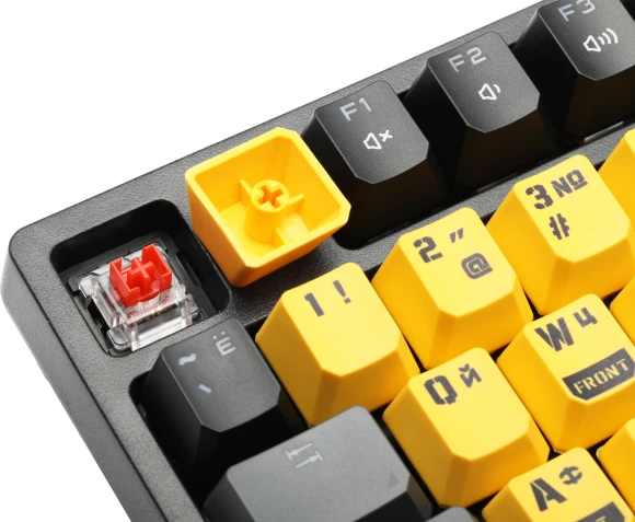 Клавиатура A4Tech S98 механическая желтый USB for gamer LED (SPORTS LIME) кабель 1.8м