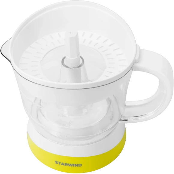 Соковыжималка цитрусовая Starwind SJ1121 30Вт рез.сок.:700мл. желтый/прозрачный Соковыжималка цитрусовая Starwind SJ1121 30Вт рез.сок.:700мл. желтый/прозрачный
