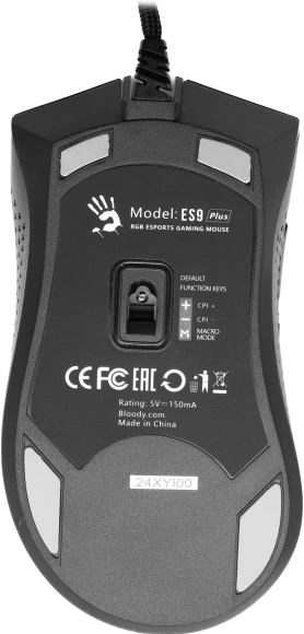 Мышь A4Tech Bloody ES9 Plus черный оптическая 10000dpi USB 7but Мышь A4Tech Bloody ES9 Plus черный оптическая 10000dpi USB 7but