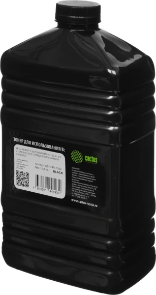 Тонер Cactus CS-THP4-1000 черный флакон 1000гр. для принтера CB436A/CE278A/CE285A/CF283A/CF244A/CF283X (для OEM)