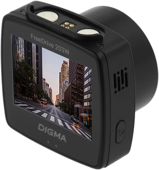 Видеорегистратор Digma FreeDrive 203W черный 2Mpix 1080x1920 1080p 120гр. MSTAR 8336