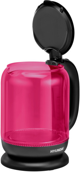 Чайник электрический Hyundai HYK-G4808 1.7л. 2200Вт малиновый/черный корпус: стекло Чайник электрический Hyundai HYK-G4808 1.7л. 2200Вт малиновый/черный корпус: стекло