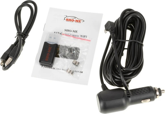 Видеорегистратор Sho-Me A12-GPS/GLONASS WI-FI черный 5Mpix 1296x2304 1296p 140гр. GPS Ambarella A12