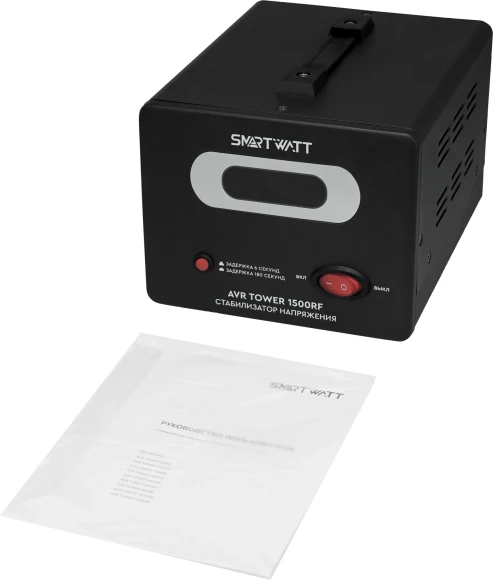 Стабилизатор напряжения Smartwatt AVR Tower 1500RF 1500ВА черный Стабилизатор напряжения Smartwatt AVR Tower 1500RF 1500ВА черный