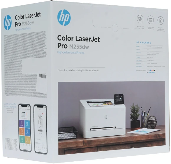 Принтер лазерный HP Color LaserJet Pro M255dw (7KW64A) A4 Duplex Net WiFi белый