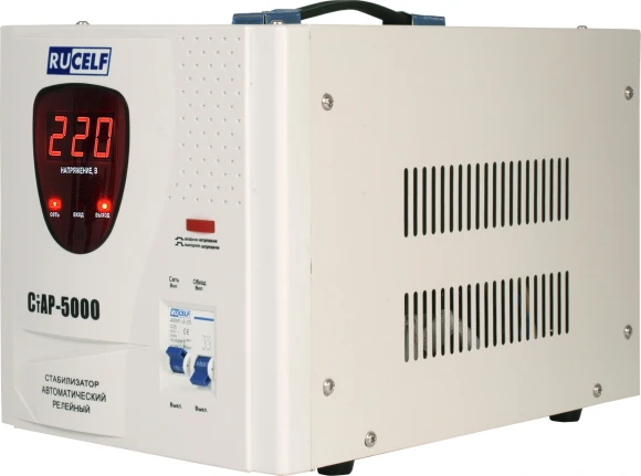 Стабилизатор напряжения Rucelf СтАР-5000 5кВА однофазный белый