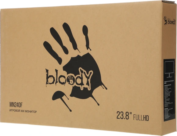 Монитор Bloody 23.8" MN240F черный IPS LED 1ms 16:9 HDMI M/M матовая 280cd 178гр/178гр 1920x1080 180Hz G-Sync DP FHD 2.9кг Монитор Bloody 23.8" MN240F черный IPS LED 1ms 16:9 HDMI M/M матовая 280cd 178гр/178гр 1920x1080 180Hz G-Sync DP FHD 2.9кг