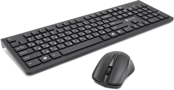 Клавиатура + мышь Оклик 250M клав:черный мышь:черный USB беспроводная slim (997834)