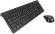 Клавиатура + мышь Оклик 250M клав:черный мышь:черный USB беспроводная slim (997834)
