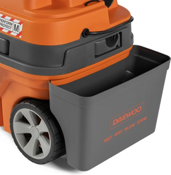 Строительный пылесос Daewoo DAVC 2000S 1500Вт (уборка: сухая/сбор воды/выдув) оранжевый