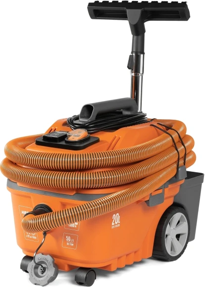 Строительный пылесос Daewoo DAVC 2000S 1500Вт (уборка: сухая/сбор воды/выдув) оранжевый