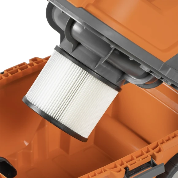 Строительный пылесос Daewoo DAVC 2000S 1500Вт (уборка: сухая/сбор воды/выдув) оранжевый