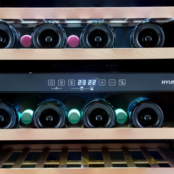 Винный шкаф Hyundai HBWC 0862 DUT 1-нокамерн. черный Винный шкаф Hyundai HBWC 0862 DUT 1-нокамерн. черный