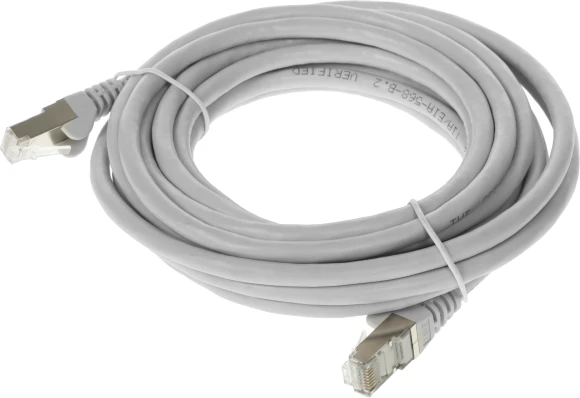 Патч-корд Lanmaster FTP TWT-45-45-5.0/S6-GY RJ-45 вил.-вилка RJ-45 кат.6 5м серый ПВХ