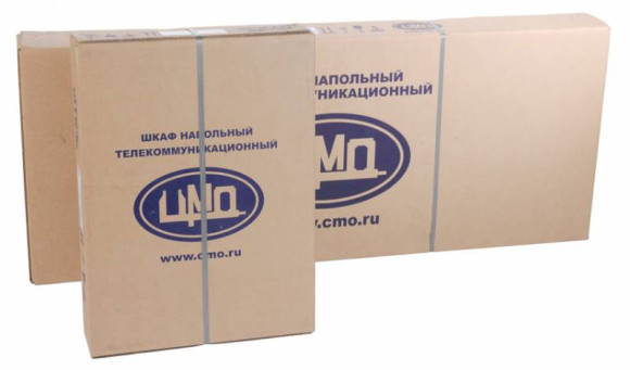 Шкаф коммутационный ЦМО (ШТК-М-18.6.6-4ААА) напольный 18U 600x600мм пер.дв.перфор. задн.дв.стал.лист 2 бок.пан. 270кг серый 455мм 49.6кг 180град. 960мм