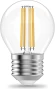 Лампа филам. Gauss Filament 8Вт цок.:E27 шар (упак.:1шт) (52218)