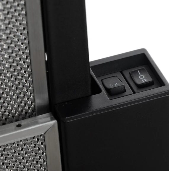 Вытяжка встраиваемая Elikor Интегра 60П-400-В2Л черный управление: кнопочное (1 мотор)