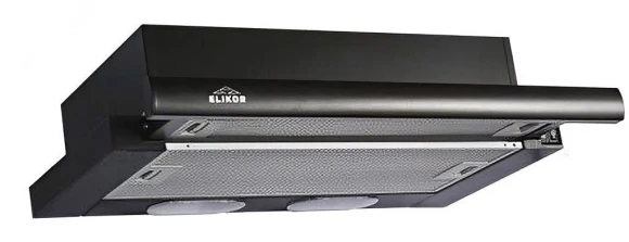 Вытяжка встраиваемая Elikor Интегра 60П-400-В2Л черный управление: кнопочное (1 мотор)