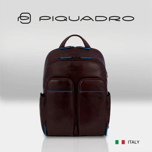 Рюкзак Piquadro Blue Square Revamp CA5574B2V/MO коричневый кожа Рюкзак Piquadro Blue Square Revamp CA5574B2V/MO коричневый кожа