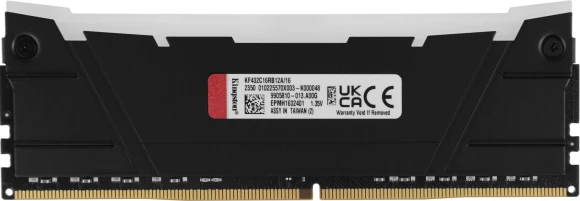 Память DDR4 16GB 3200MHz Kingston KF432C16RB12A/16 Fury Renegade RGB RTL Gaming PC4-25600 CL16 DIMM 288-pin 1.35В dual rank с радиатором Ret