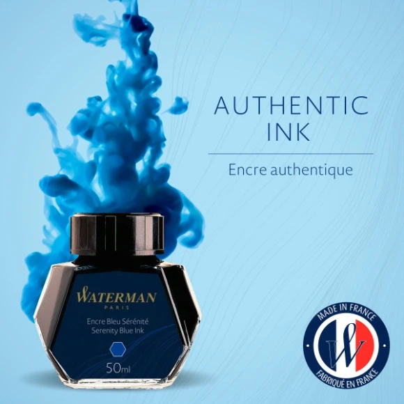 Флакон с чернилами Waterman (S0110720) Serenity Blue чернила 50мл для ручек перьевых