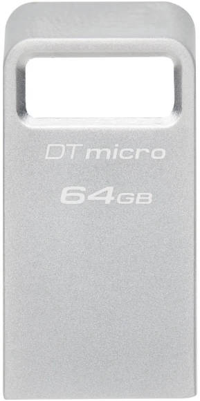 Флеш Диск Kingston 64Gb DataTraveler Micro DTMC3G2/64GB USB3.0 серебристый