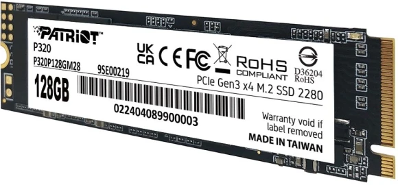 Накопитель SSD Patriot PCIe 3.0 x4 128GB P320P128GM28 P320 M.2 2280