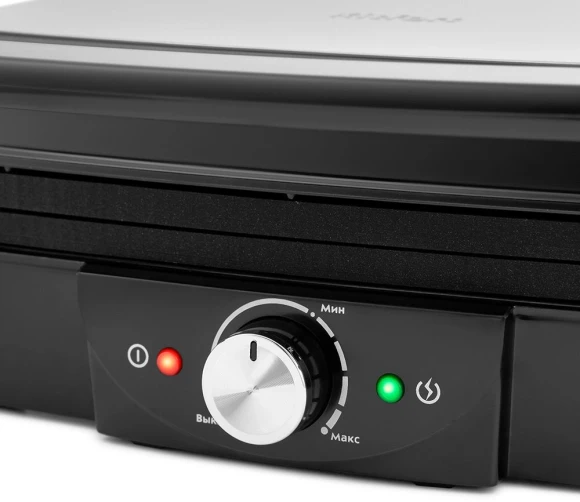 Электрогриль Kitfort КТ-1656 2000Вт черный/серебристый Электрогриль Kitfort КТ-1656 2000Вт черный/серебристый