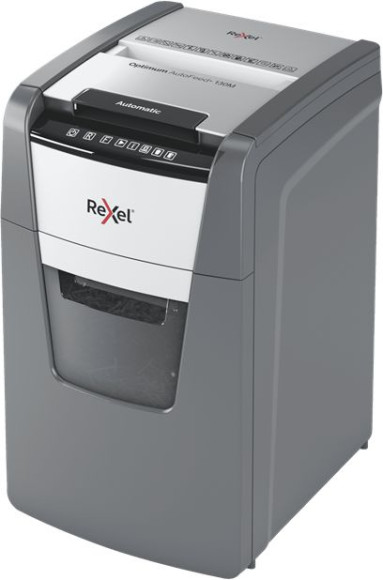 Шредер Rexel Optimum AutoFeed 50X черный с автоподачей (секр.P-4) фрагменты 50лист. 20лтр. скрепки скобы пл.карты