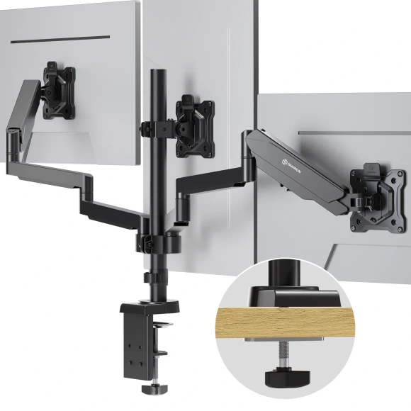 Кронштейн для мониторов Onkron G280 черный 13"-32" макс.24кг настольный поворот и наклон верт.перемещ.