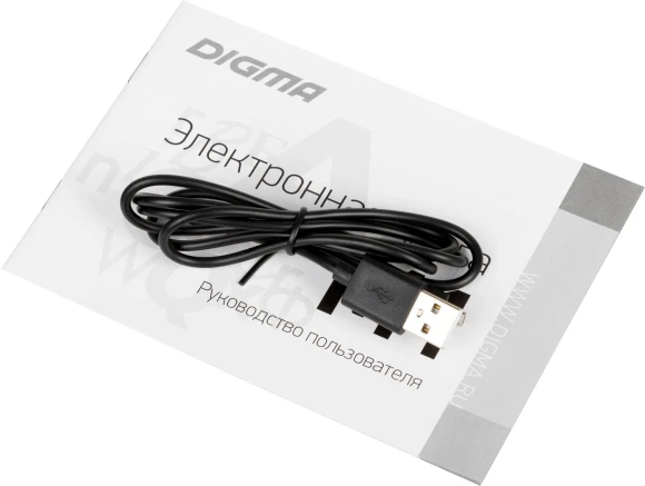 Электронная книга Digma M1 6" E-ink HD Pearl 758x1024 600MHz 128Mb/4Gb/SD/microSDHC темно-серый (в компл.:обложка)