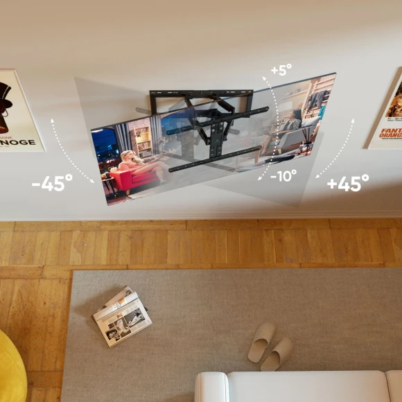 Кронштейн для телевизора Onkron SM6 черный 32"-90" макс.50кг настенный поворот и наклон Кронштейн для телевизора Onkron SM6 черный 32"-90" макс.50кг настенный поворот и наклон