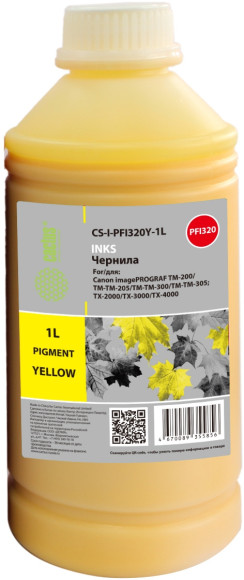 Чернила Cactus CS-I-PFI320BK-1L PFI-320/120 черный1000мл для Canon imagePROGRAF TM-200/TM-205/TM-300/TM-30