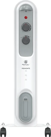 Радиатор масляный Royal Clima PIEMONTE ROR-P7-1500M 1500Вт белый/серый