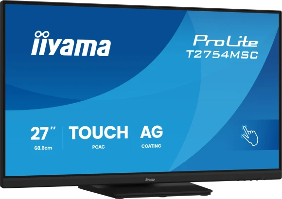 Монитор Iiyama 27" ProLite T2754MSC-B2AG черный IPS LED 16:9 HDMI M/M глянцевая HAS 300cd 178гр/178гр 1920x1080 75Hz VGA FHD USB Touch 6.6кг