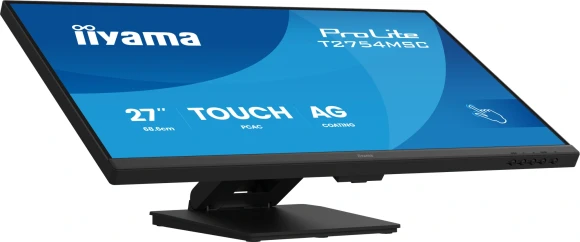 Монитор Iiyama 27" ProLite T2754MSC-B2AG черный IPS LED 16:9 HDMI M/M глянцевая HAS 300cd 178гр/178гр 1920x1080 75Hz VGA FHD USB Touch 6.6кг