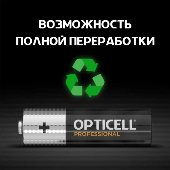 Батарея Opticell Professional LR6 AA (4шт) блистер Батарея Opticell Professional LR6 AA (4шт) блистер