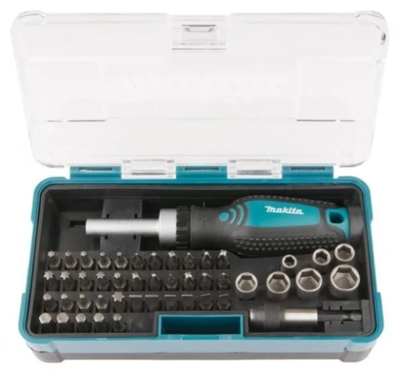 Отвертка Makita B-36170 в компл.:47 предметов жесткий кейс