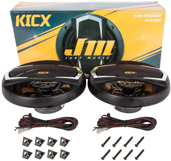 Колонки автомобильные Kicx JM-165 130Вт 89дБ 4Ом 16.5см (6 1/2дюйм) (ком.:2кол.) коаксиальные трехполосные Колонки автомобильные Kicx JM-165 130Вт 89дБ 4Ом 16.5см (6 1/2дюйм) (ком.:2кол.) коаксиальные трехполосные