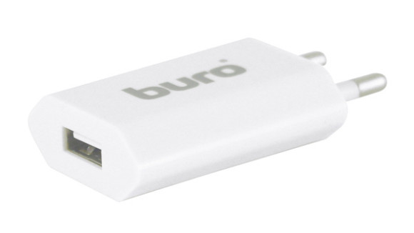 Сетевое зар./устр. Buro TJ-164w 5W 1A USB универсальное белый