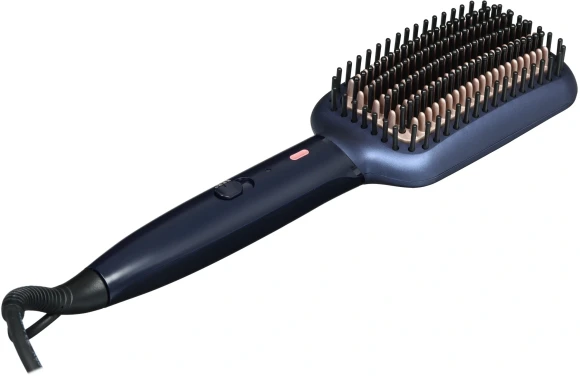 Расческа-выпрямитель Philips BHH885/00 черный/фиолетовый макс.темп.:200С покрытие:керамическое