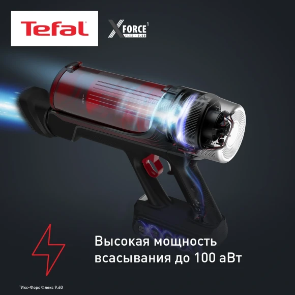 Пылесос Tefal X-Force Flex TY2079WO 250Вт черный/красный Пылесос Tefal X-Force Flex TY2079WO 250Вт черный/красный