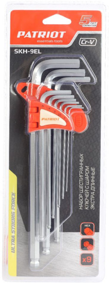 Набор ключей Patriot SKH-9EL (350002006) Набор ключей Patriot SKH-9EL (350002006)